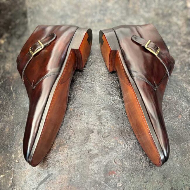 Schoenrenovatie Edward Green Mokstrap Boots - The Royal Treatment