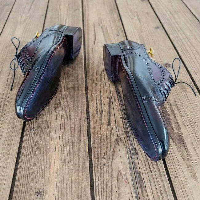 Schoenrenovatie Santoni Semi Brogue Oxford - The Royal Treatment